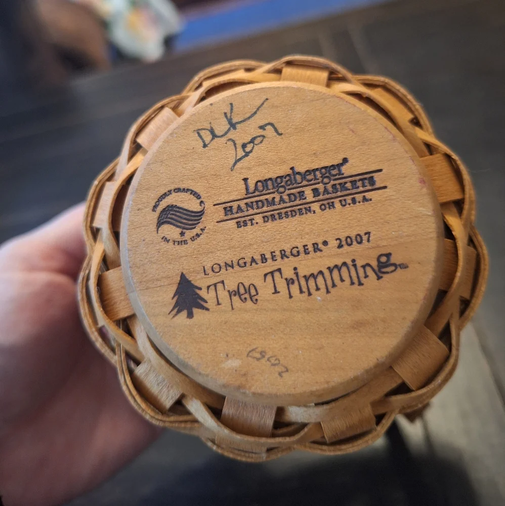 Longaberger Small Woven Basket with Handle